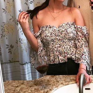 Ruby & Jenna off the shoulder top